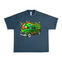 Midnight Navy st patricks shamrock gold rainbow balloon candy truck Urban Heavy Tee - FaDigitalArtStudio