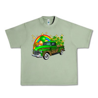 Oil Green st patricks shamrock gold rainbow balloon candy truck Urban Heavy Tee - FaDigitalArtStudio