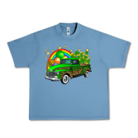 Pebble Blue st patricks shamrock gold rainbow balloon candy truck Urban Heavy Tee - FaDigitalArtStudio