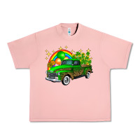 Salmon st patricks shamrock gold rainbow balloon candy truck Urban Heavy Tee - FaDigitalArtStudio
