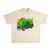 Sandshell st patricks shamrock gold rainbow balloon candy truck Urban Heavy Tee - FaDigitalArtStudio