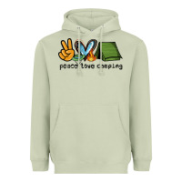 Matcha peace love camping Heavyweight Hoodie - NancyCooperArtShop