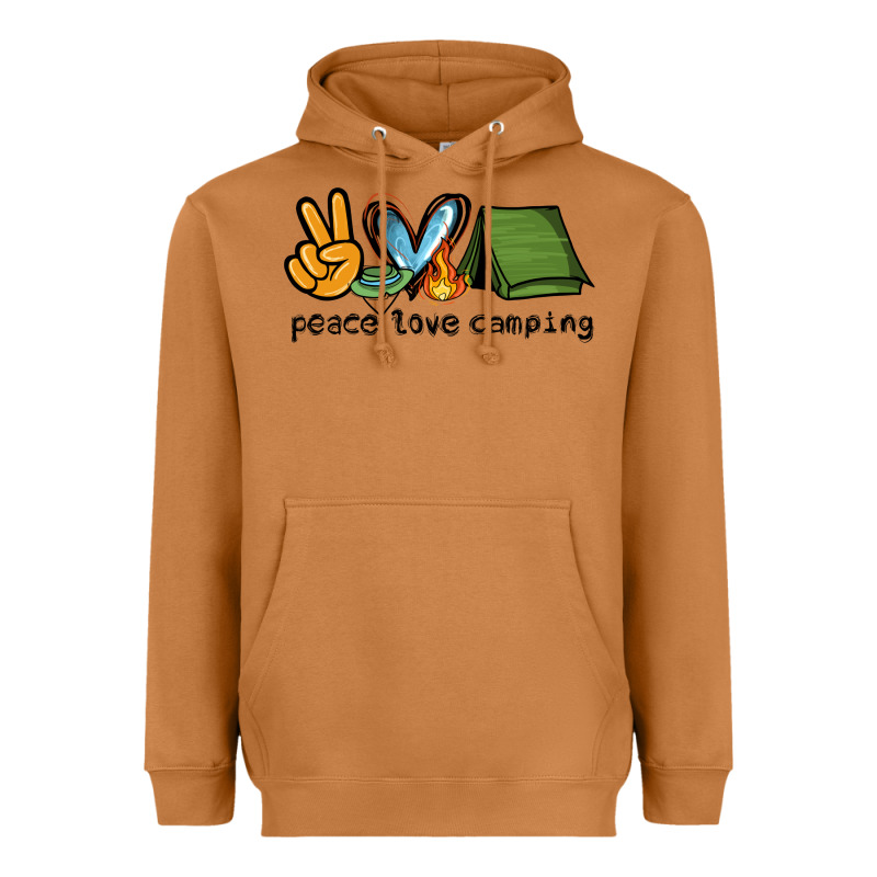 Peace Love Camping Heavyweight Hoodie by NancyCooperArtShop | Teevron