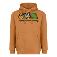 Meerkat peace love camping Heavyweight Hoodie - NancyCooperArtShop