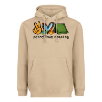 Mushroom peace love camping Heavyweight Hoodie - NancyCooperArtShop