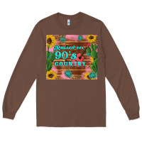 Chestnut raised 90's country guitar cactus sunflower's Long Sleeve Tee - Artiststas