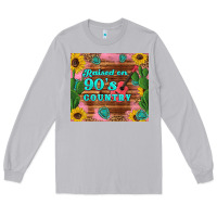 Moon Dust raised 90's country guitar cactus sunflower's Long Sleeve Tee - Artiststas