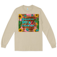 Mushroom raised 90's country guitar cactus sunflower's Long Sleeve Tee - Artiststas