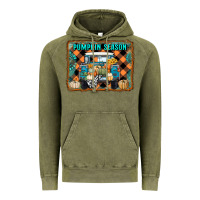 Vintage Olive pumpkin season truck Vintage Hoodie - RanaPortraitStore