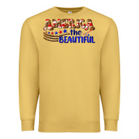 Antique Gold America the beautiful Premium Sweatshirt - NancyCooperArtShop