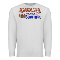 Dove Grey America the beautiful Premium Sweatshirt - NancyCooperArtShop