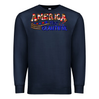 Navy America the beautiful Premium Sweatshirt - NancyCooperArtShop