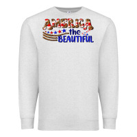 Oatmeal Heather America the beautiful Premium Sweatshirt - NancyCooperArtShop