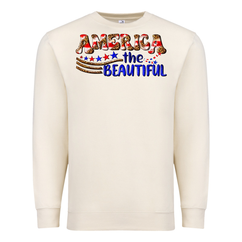 America The Beautiful Premium Sweatshirt by NancyCooperArtShop | Teevron