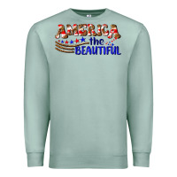Seafoam America the beautiful Premium Sweatshirt - NancyCooperArtShop