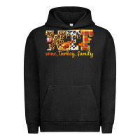 Pigment Black WTF Wine Turkey Family Urban Hoodie - texasbilliewilder