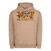 Pigment Burro WTF Wine Turkey Family Urban Hoodie - texasbilliewilder
