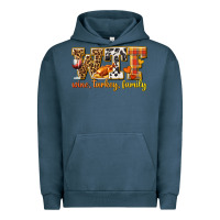 Pigment Midnight Navy WTF Wine Turkey Family Urban Hoodie - texasbilliewilder