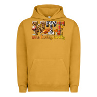 Pigment Peanut Butter WTF Wine Turkey Family Urban Hoodie - texasbilliewilder