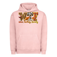 Pigment Salmon WTF Wine Turkey Family Urban Hoodie - texasbilliewilder