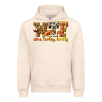 Sandshell WTF Wine Turkey Family Urban Hoodie - texasbilliewilder