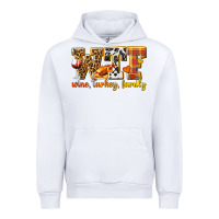White WTF Wine Turkey Family Urban Hoodie - texasbilliewilder