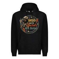 Black dads with beards are better Premium Hoodie - Artiststas
