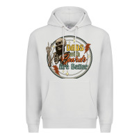 Dove Grey dads with beards are better Premium Hoodie - Artiststas