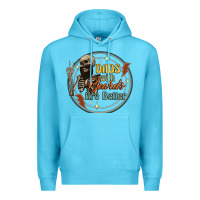Ocean Blue dads with beards are better Premium Hoodie - Artiststas