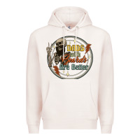Pale Pink dads with beards are better Premium Hoodie - Artiststas