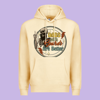 Dads With Beards Are Better Premium Hoodie Designed By Artiststas