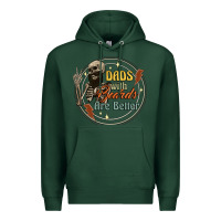 Sports Green dads with beards are better Premium Hoodie - Artiststas
