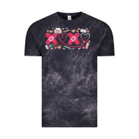 Cloud Black xoxo valentine Vintage Tee - RacoonDesign