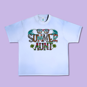 Summer Aunt Urban Heavy Tee Designed By Cowhidedigitalart