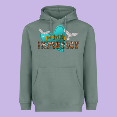 Perfectly Imperfect Heavyweight Hoodie Designed By Nancycooperartshop