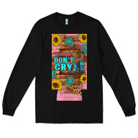 Black cowgirls don't crty boots hat sunflowers 12 oz can cooler  (slim) Long Sleeve Tee - Artiststas