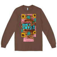 Chestnut cowgirls don't crty boots hat sunflowers 12 oz can cooler  (slim) Long Sleeve Tee - Artiststas