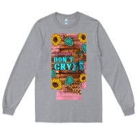 Heather Grey cowgirls don't crty boots hat sunflowers 12 oz can cooler  (slim) Long Sleeve Tee - Artiststas