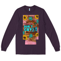 Plum cowgirls don't crty boots hat sunflowers 12 oz can cooler  (slim) Long Sleeve Tee - Artiststas
