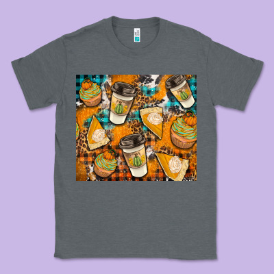 Autumun Distressed Tumbler Classic Tee Designed By Bundleandbundleshop