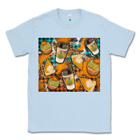 Dusty Blue autumun distressed tumbler Classic Tee - BundleAndBundleShop