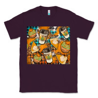 Plum autumun distressed tumbler Classic Tee - BundleAndBundleShop