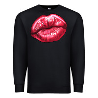 Black lips mark Premium Sweatshirt - NancyCooperArtShop