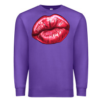 Purple lips mark Premium Sweatshirt - NancyCooperArtShop
