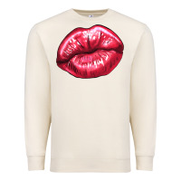 Sandshell lips mark Premium Sweatshirt - NancyCooperArtShop