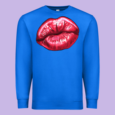 Lips Mark Premium Sweatshirt Designed By Nancycooperartshop