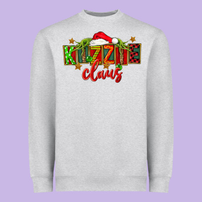 Christmas Kizzie Claus Heavyweight Sweatshirt Designed By Fadigitalartstudio