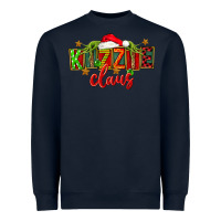Navy Christmas kizzie claus Heavyweight Sweatshirt - FaDigitalArtStudio