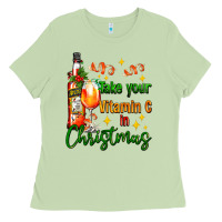 Matcha take your vitamin c in christmas Ladies Tee - AdoDesignShop
