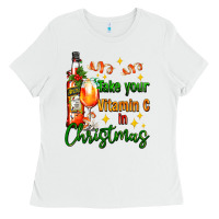 White take your vitamin c in christmas Ladies Tee - AdoDesignShop
